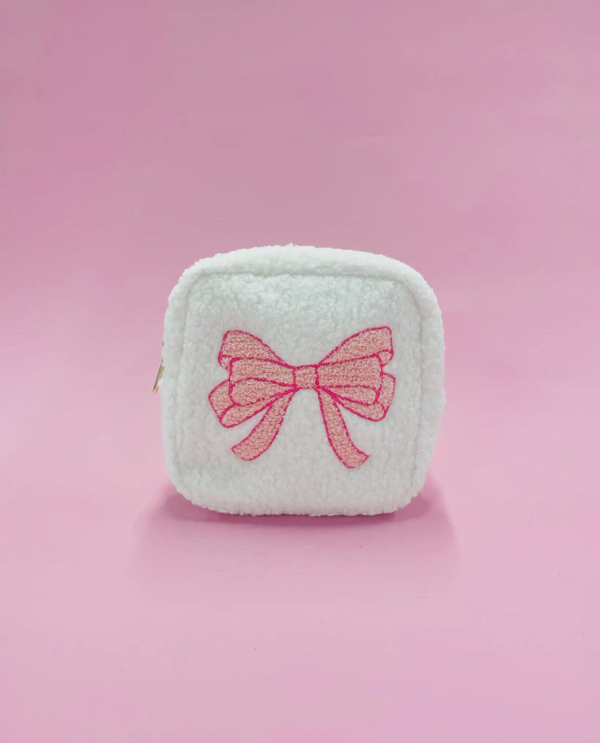 Pink Bow Cosmetic Bag - Small