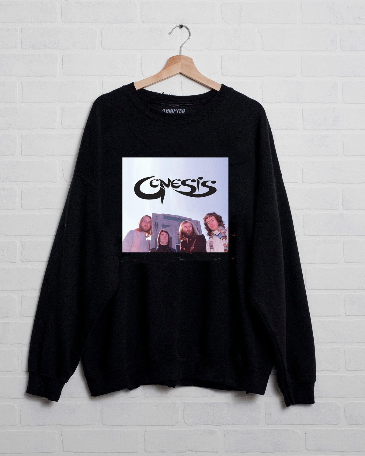 Genesis Pic Black Thrifted Sweatshirt