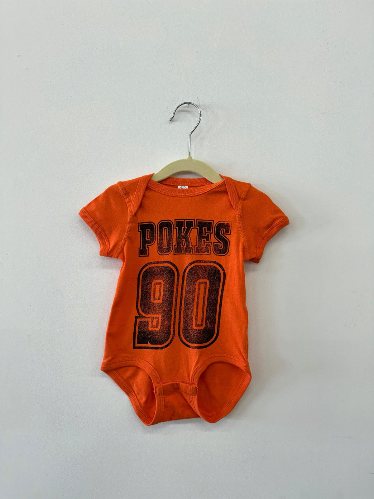 Children's OSU Cowboys Player Orange Onesie