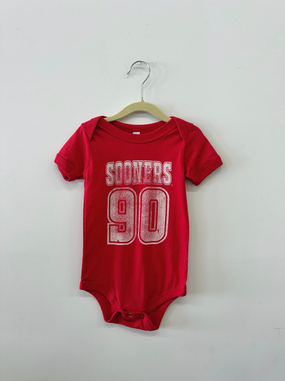 Children's OU Sooners Player Crimson Onesie