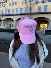 Pink/Pink Tulsa Heart Embroidered Hat