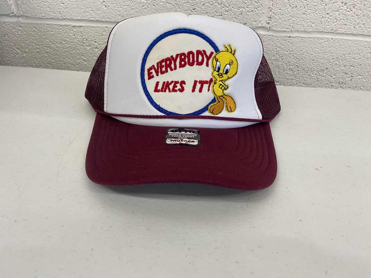Maroon Everybody Likes It Tweety Bird Hat