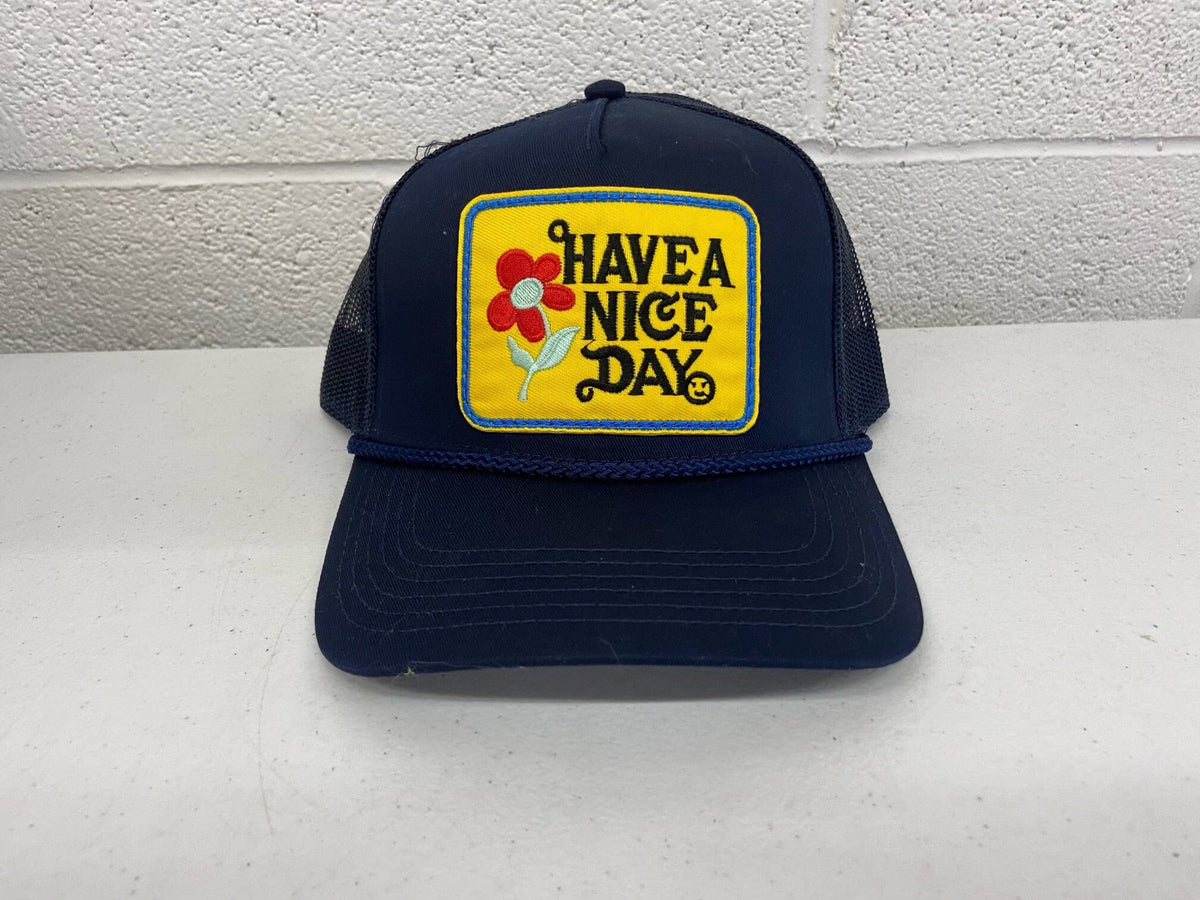 Navy Have a Nice Day Hat