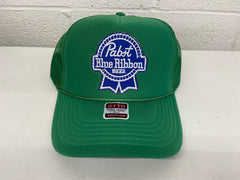 Green Pabst Blue Ribbon Hat