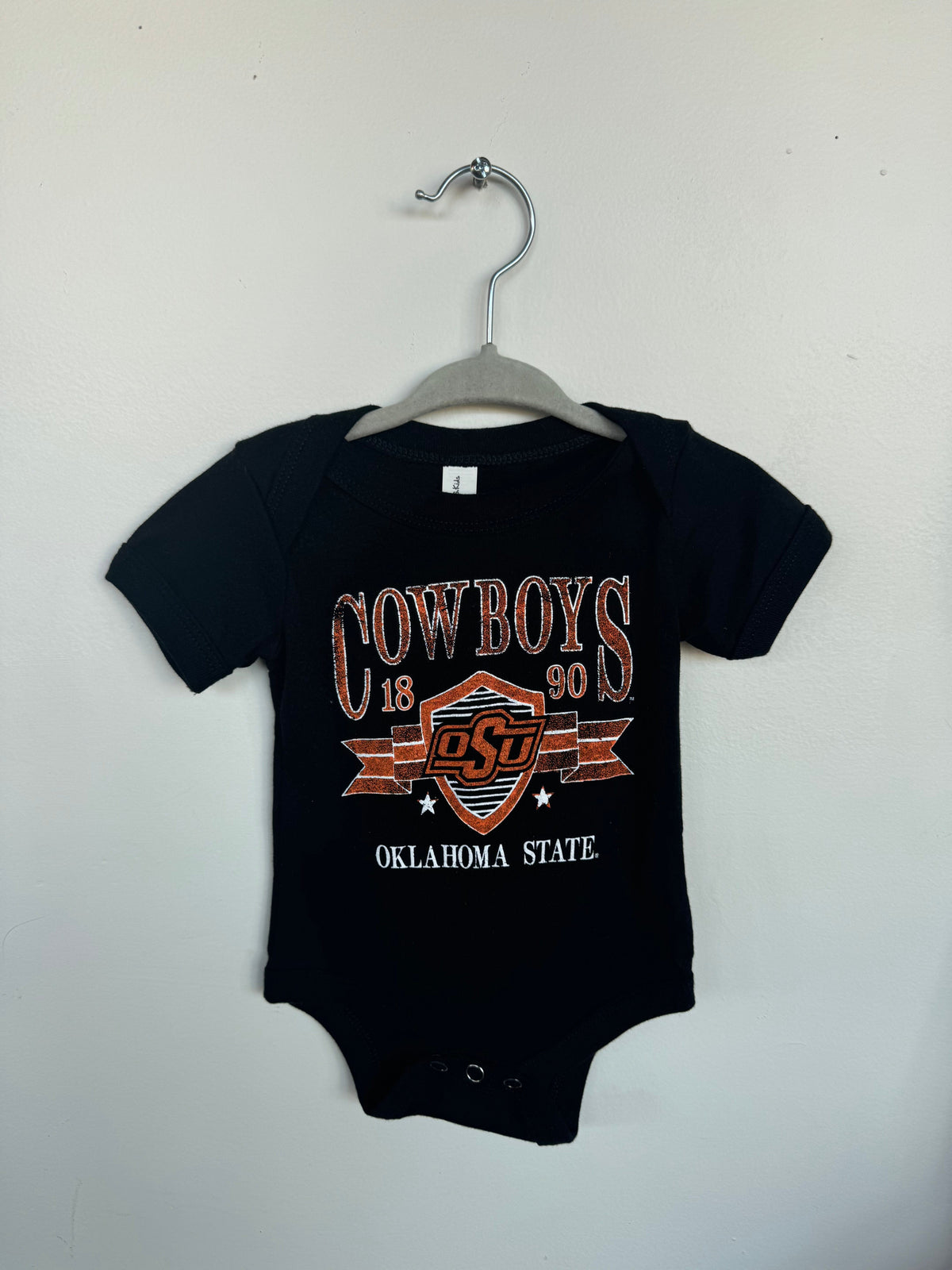 Children's OSU Cowboys Pep Rally Black Onesie