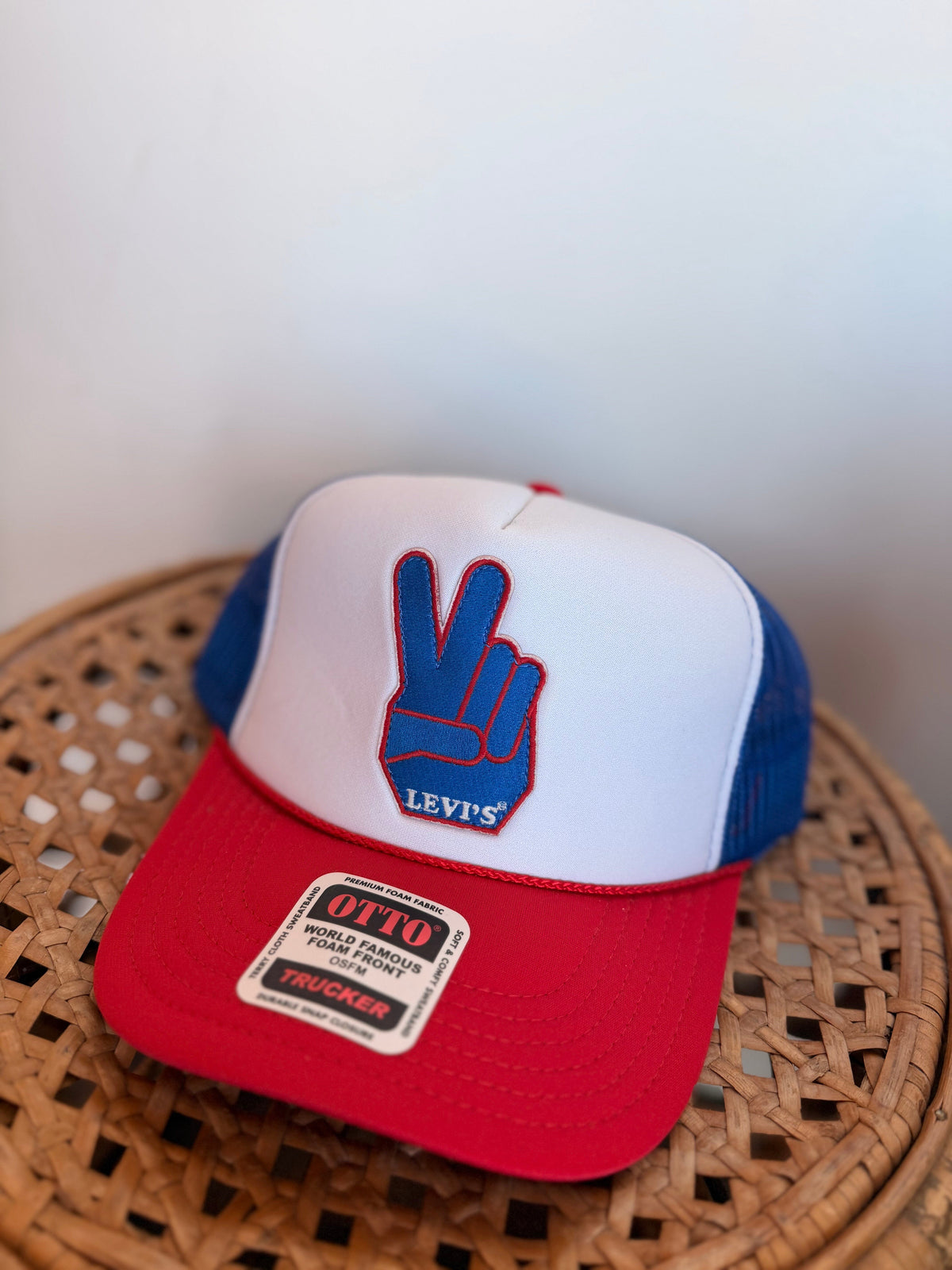 Levi's Trucker Hat (Red, White, & Blue)