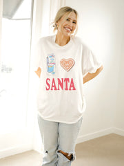 I Heart Santa White Tee