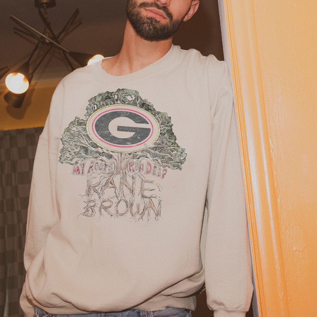 Kane Brown UGA Deep Roots Sand Thrifted Sweatshirt