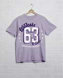 KSU Wildcats Jersey Patch Lilac Heavyweight Tee