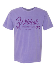 KSU Wildcats Established Bows Violet Tee
