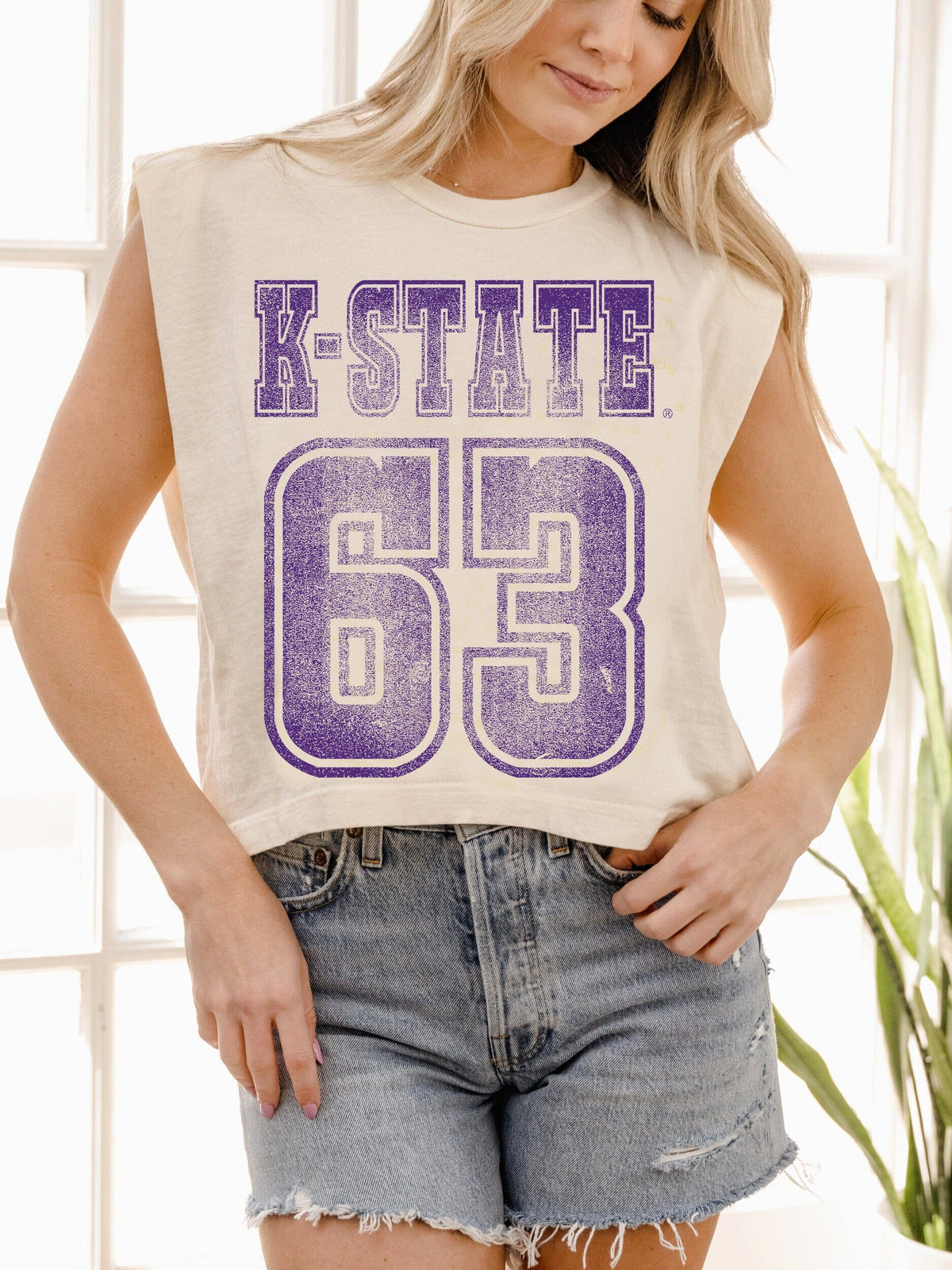 KSU Wildcats Player Off White Tank