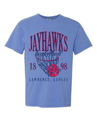 KU Jayhawks Big Basketball Mystic Blue Tee