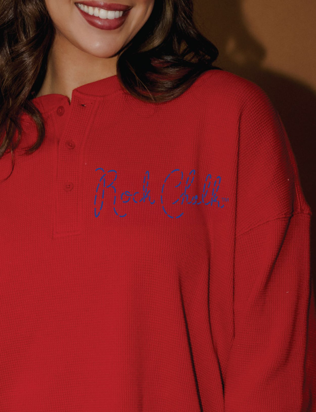 *COMING SOON* KU Jayhawks Stitched Red Signature Waffle Top