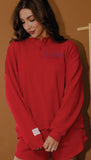 *COMING SOON* KU Jayhawks Stitched Red Signature Waffle Top