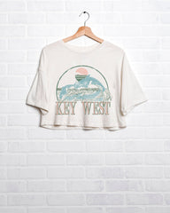 Key West Off White Cropped Tee