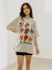 Rolling Stones OSU Cowboys Licks Over Time Off White One Size Tee