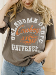 OSU Cowboys Draft Charcoal Thrifted Tee