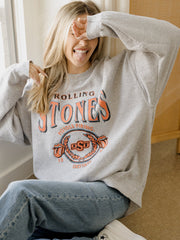 Rolling Stones OSU College Seal Gray Thrifted Sweatshirt