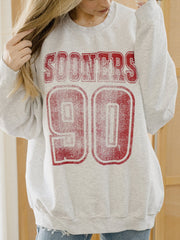 OU Player Ash Gray Thrifted Sweatshirt