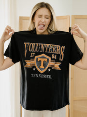Tennessee Vols Pep Rally Black Thrifted Tee
