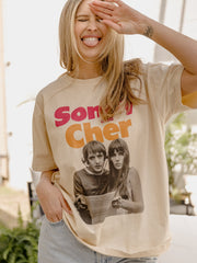 Sonny & Cher Bold Off White Hi-Dive Tee