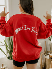 Texas Tech Lyric Puff Ink Red Sweatshirt