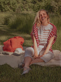 USA Floral Flag Pink Ellie Perfect Tee