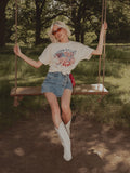 USA 250th Patriotic Off White Hi-Dive Tee