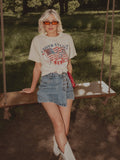 USA 250th Patriotic Off White Hi-Dive Tee