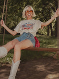 USA 250th Patriotic Off White Hi-Dive Tee