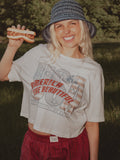 America The Beautiful Off White Cropped Tee