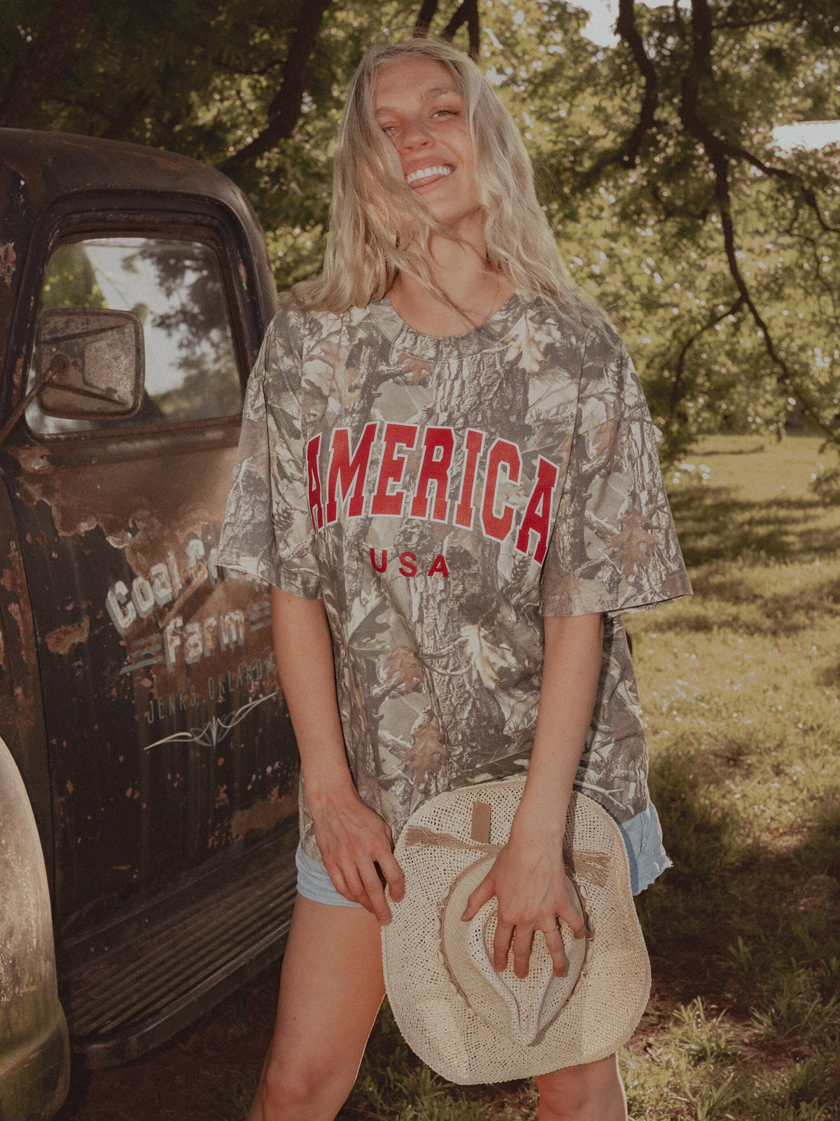 America Filled Gault Camouflage Tee