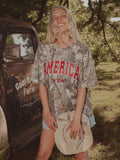 America Filled Gault Camouflage Tee