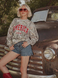 America Filled Gault Camouflage Sweatshirt