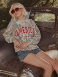 America Filled Gault Camouflage Sweatshirt