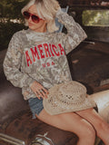 America Filled Gault Camouflage Sweatshirt