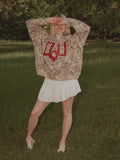 OU Sooners Helmet Fade Camo Weekend Mock Neck Sweatshirt