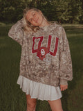 OU Sooners Helmet Fade Camo Weekend Mock Neck Sweatshirt