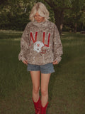 Nebraska Huskers Helmet Fade Camo Weekend Mock Neck Sweatshirt