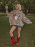 Nebraska Huskers Helmet Fade Camo Weekend Mock Neck Sweatshirt