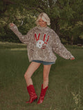Nebraska Huskers Helmet Fade Camo Weekend Mock Neck Sweatshirt