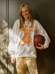 Tennessee Vols Basketball Bear White Sweatshirt