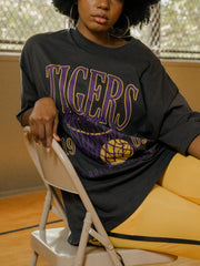 LSU Tigers Big Basketball Smoke One Size Tee