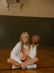 OSU Cowboys Basketball Bear White Sweatshirt