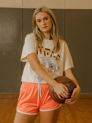 Vols Basketball Mascot Dunk Off White Thrifted Tee