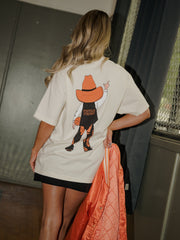 OSU Cowboys Double Baller Off White Heavyweight Tee