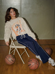 Tennessee Vols Courtside Basketball Sand Thrifted Sweatshirt