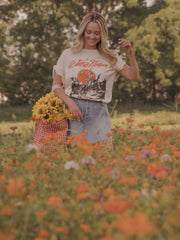 Willie Nelson Country Willie Off White Thrifted Tee