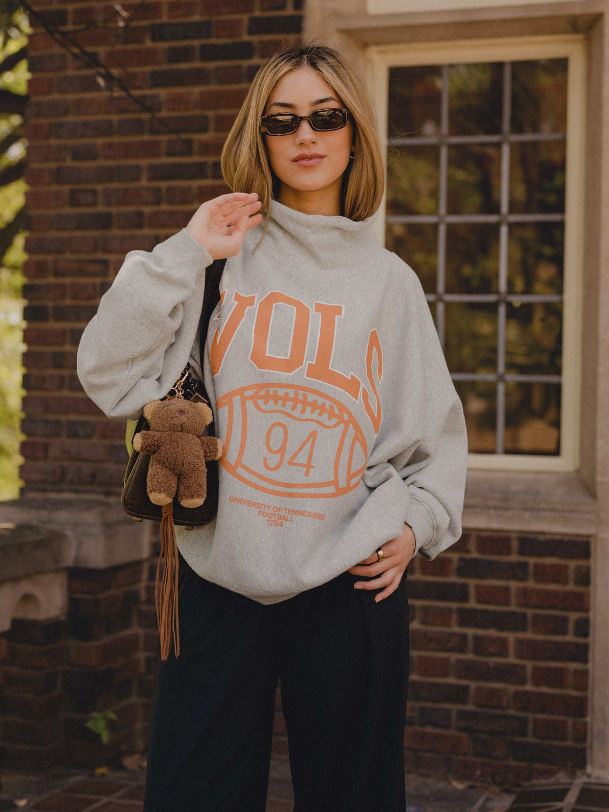 *COMING SOON* Tennessee Vols Campus Classic Gray Roll Neck Sweatshirt