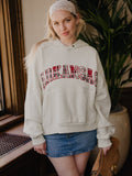 *COMING SOON* Arkansas Razorbacks Varsity Plaid Off White Hoodie